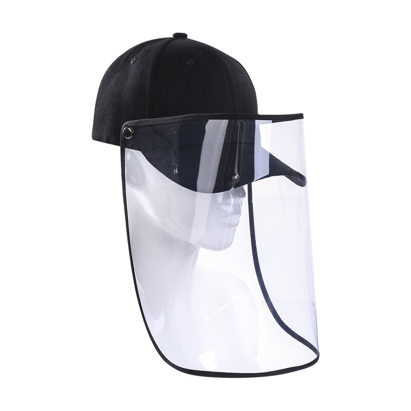 Womne hombres adultos sólido Anti Spray seguridad sombreros de sol claro gorras de béisbol con cubiertas de protección facial completo Hugh