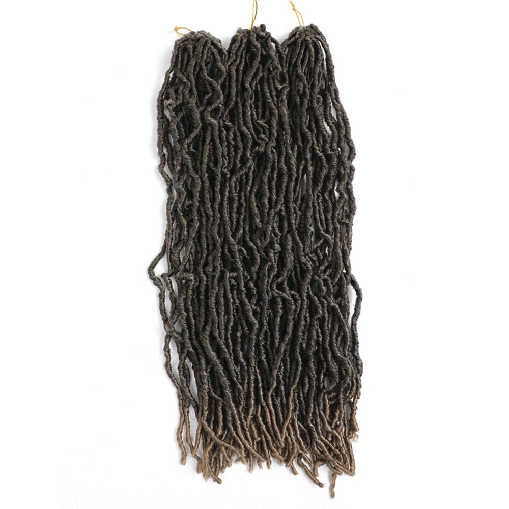 18Inches Crochet Locs Synthetic Hair Spring Twist High Temperature Fiber Soft Dreadlock Natural Wavy Extensions For Women: 4/30HL