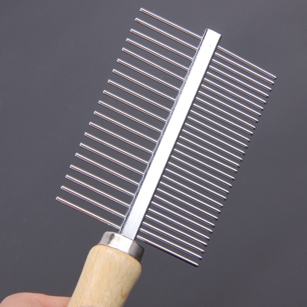 Multi-usage Dog Brush Stainless Steel Dog Brush Pet Grooming Steel Thick Hair Fur Shedding Remove Rake Comb Pet Grooming Brush