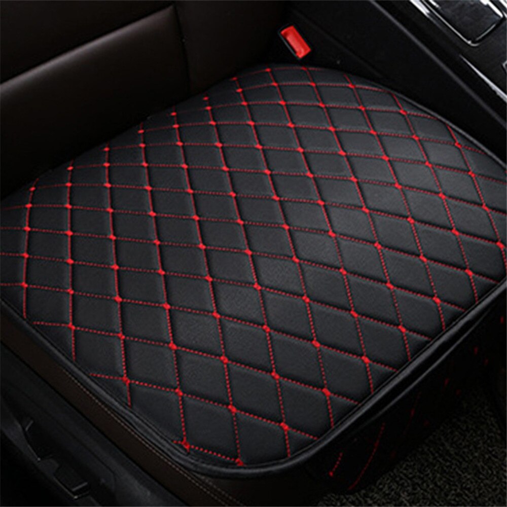 1 Pc Auto Lederen Zitkussen Kussen Stoelhoes Auto Kussen Universele Back Ondersteuning Pad Interieur Accessoires Seat Mat: RD