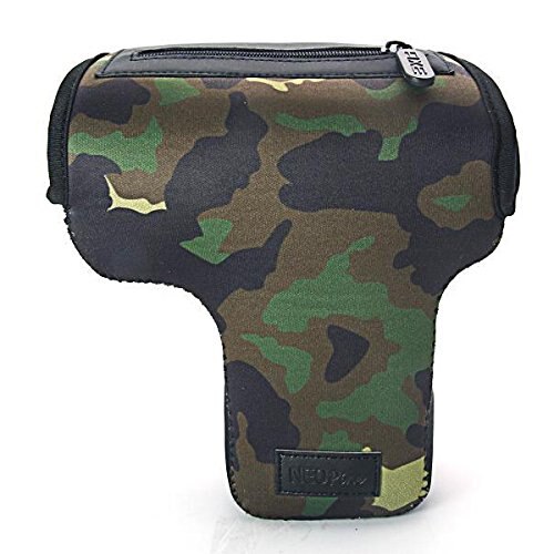 Camera Case for Panasonic LUMIX G7 G8 G6 G5 G3 G2 GH4 GH3 GH2 GH1 G85 G80 G81 w/ 12-60mm 45-150mm 12-35mm 14-45mm 14-140mm lens: Green