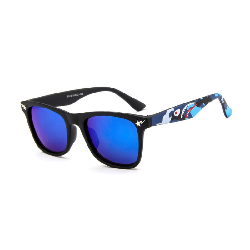 Dziecięce modne okulary przeciwsłoneczne kwadratowe lustrzane okulary przeciwłoneczne okulary przeciwsłoneczne dla chłopców i dziewcząt projektują okulary UA400 okulary wędkarskie