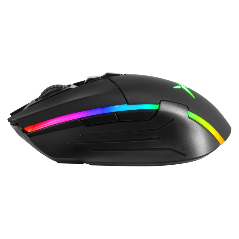 DELUX M522GL 3389 Sensor 16000 DPI wireless Gaming Mouse Ergonomic Mouse RGB 7 Programmable Buttons Mice For PC Game User