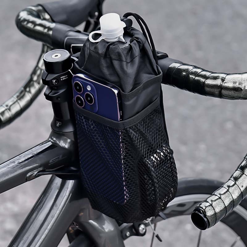 Torba na bidon rowerowy, izolowany uchwyt na kubek z miejscem na telefon robić torby na kierownicę roweru górskiego i szosowego, akcesoria