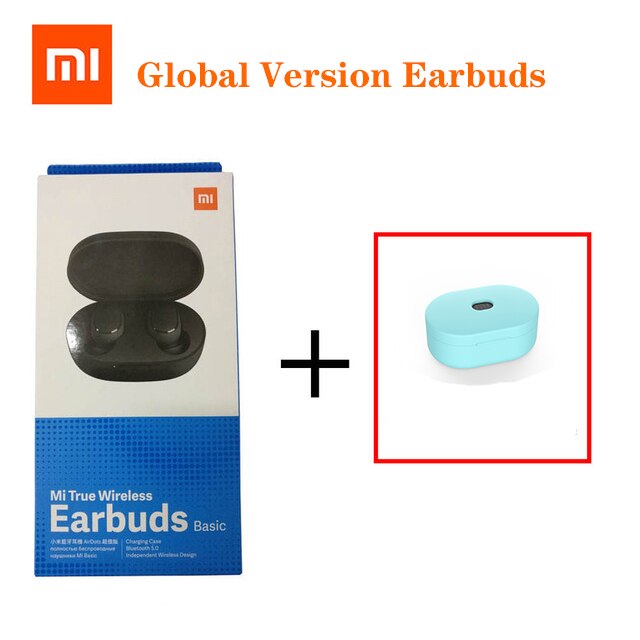 Xiaomi Redmi Airdots Earbuds basic Global Version 5.0 TWS Mi True Wireless Bluetooth Earphone AI Control Gaming sports Headset: Black