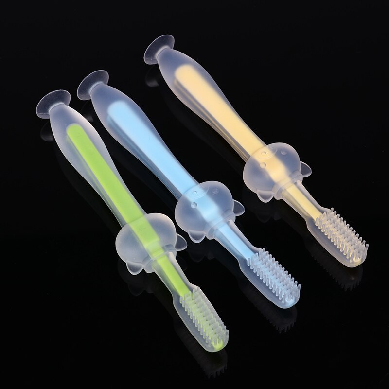 1 pz bambini morbido Silicone formazione spazzolino da denti bambino bambini dentale cura orale spazzolino da denti strumento bambino bambino spazzolino da denti articoli per bambini