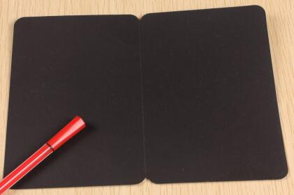 Carte vierge pliable pour les étudiants, 10 pièces/lot, carte d&#39;affaires vierge pliable, trois choix, nouvelle , de mariage de noël: black