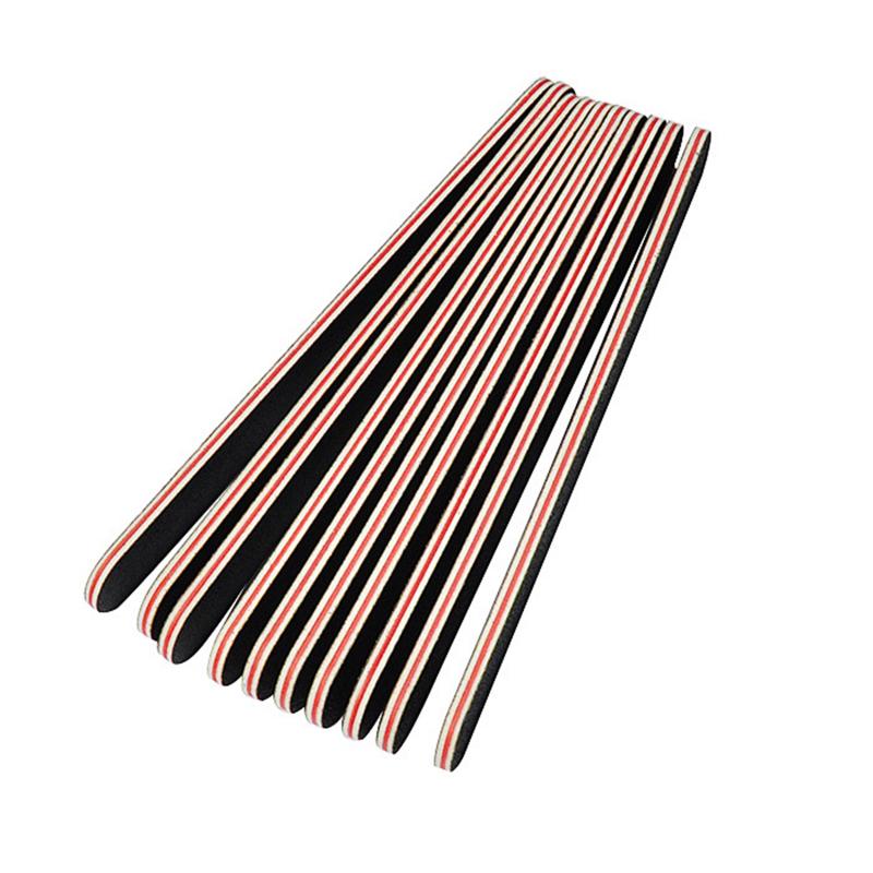 Zwarte schuurvijl, buffer, dubbelzijdige nagelkunst, manicure, schuurvijl voor salon, manicure, uv-gelpolijstmachine