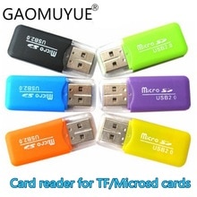 GAOMUYU Mini USB2.0 Kaartlezer voor Micro Sd-kaart in kaartlezers voor memory tf kaarten DJ1