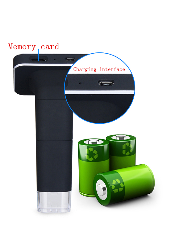 1000x USB Digital Microscope HD LCD Display Wireless Skin Scalp Detector Digital Microscope