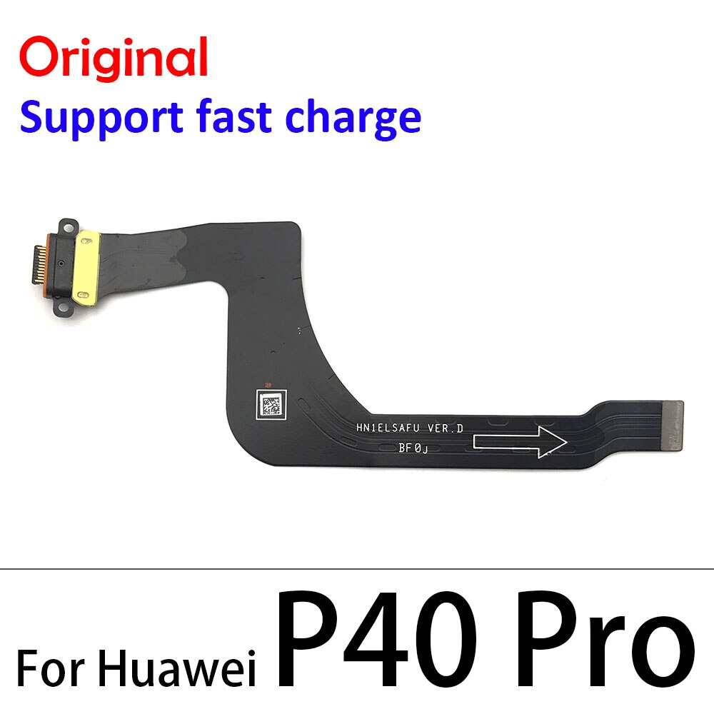 100% Origineel Voor Huawei P9 P10 P20 P30 Pro Lite Plus P20Pro P40 Lite E Usb Opladen Socket Port Dock lader Connector Board: P40 Pro  Original