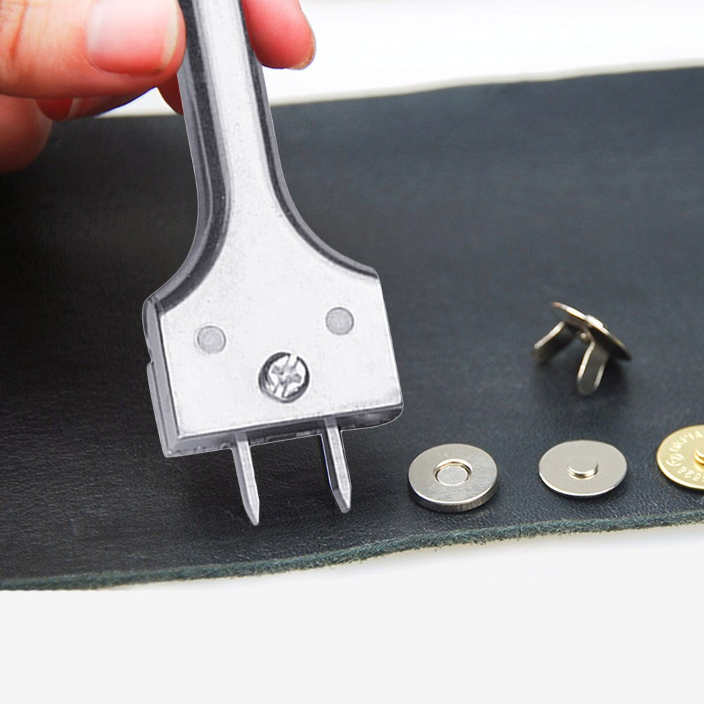Magnetische Gesp Installatie Tool Leer DIY Craft Verstelbare Duurzaam Vork Punch XB 66