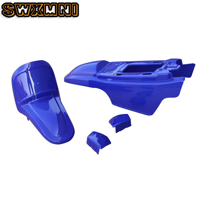 Motorfiets Voor Achter Fenders Spatborden Kit Voor Yamaha PW50 PY50 Pw Py 50 Plastic Spatbord Stroomlijnkappen Onderdelen Accesorios Moto blauw