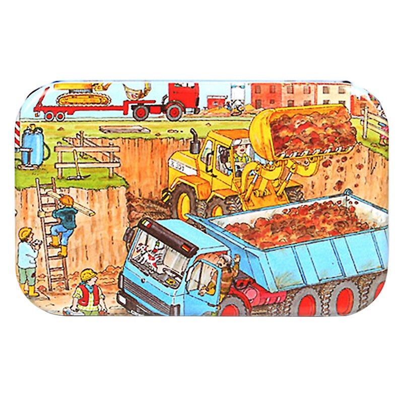 60 Pieces Wooden Puzzle Toys for Children Cartoon Animal Vehicle Wood Jigsaw Baby Montessori Educational Toy Kids Christmas: 352