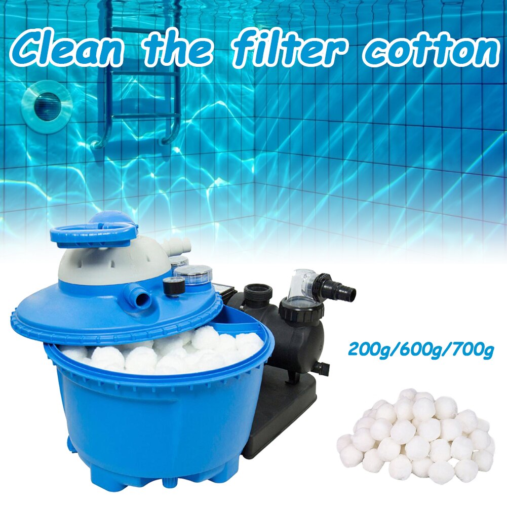 Filtro bolas de algodón de fibra Media para limpieza de piscina, ecológico, alternativa a filtros de arena, herramientas de limpieza