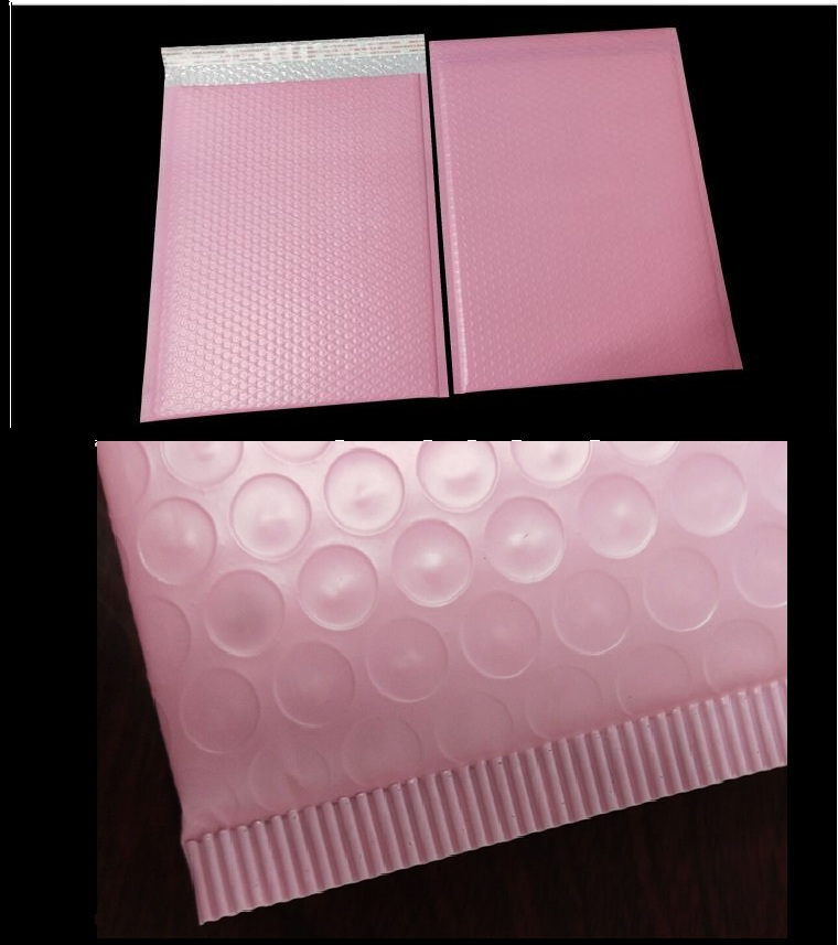 Roze Poly Bubble Mailer Enveloppen Plastic Gewatteerde Mailing Bag Self Afdichting Bubble Tas