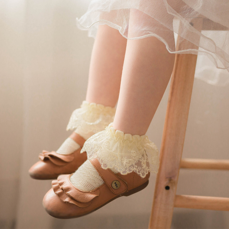 Yuxic Baby Meisjes Kant Sokken Zomer Bloem Kinderen Prinses Sokken Mooie Baby Party Sokken 0-5Y
