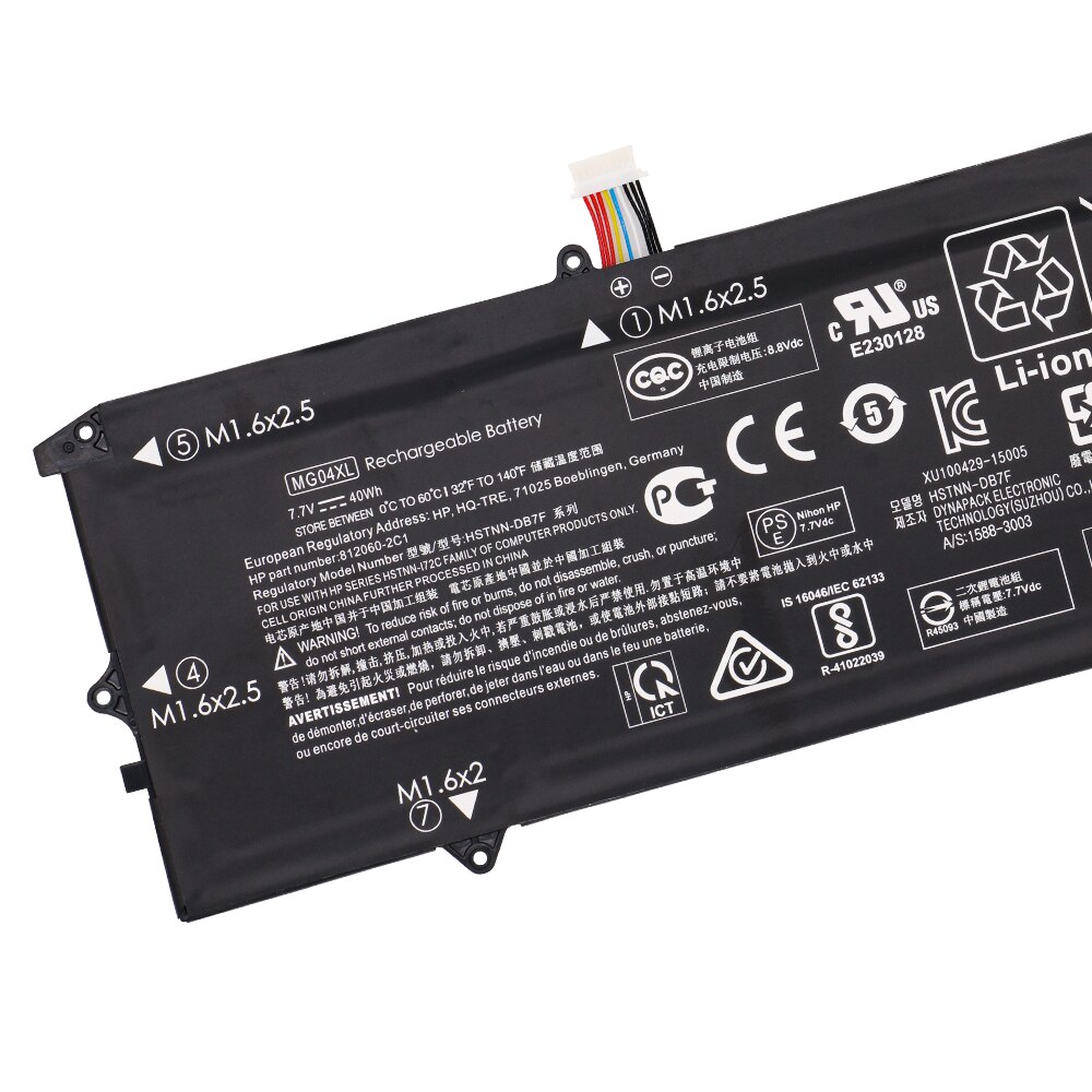MG04XL Laptop Batterie Für HP Elite X2 1012 G1 MG04 812060-2B1 812060-2C1 812205-001 HSTNN-DB7F HQ-TRE 71001 MC04XL 7,7 V 40Wh Neue