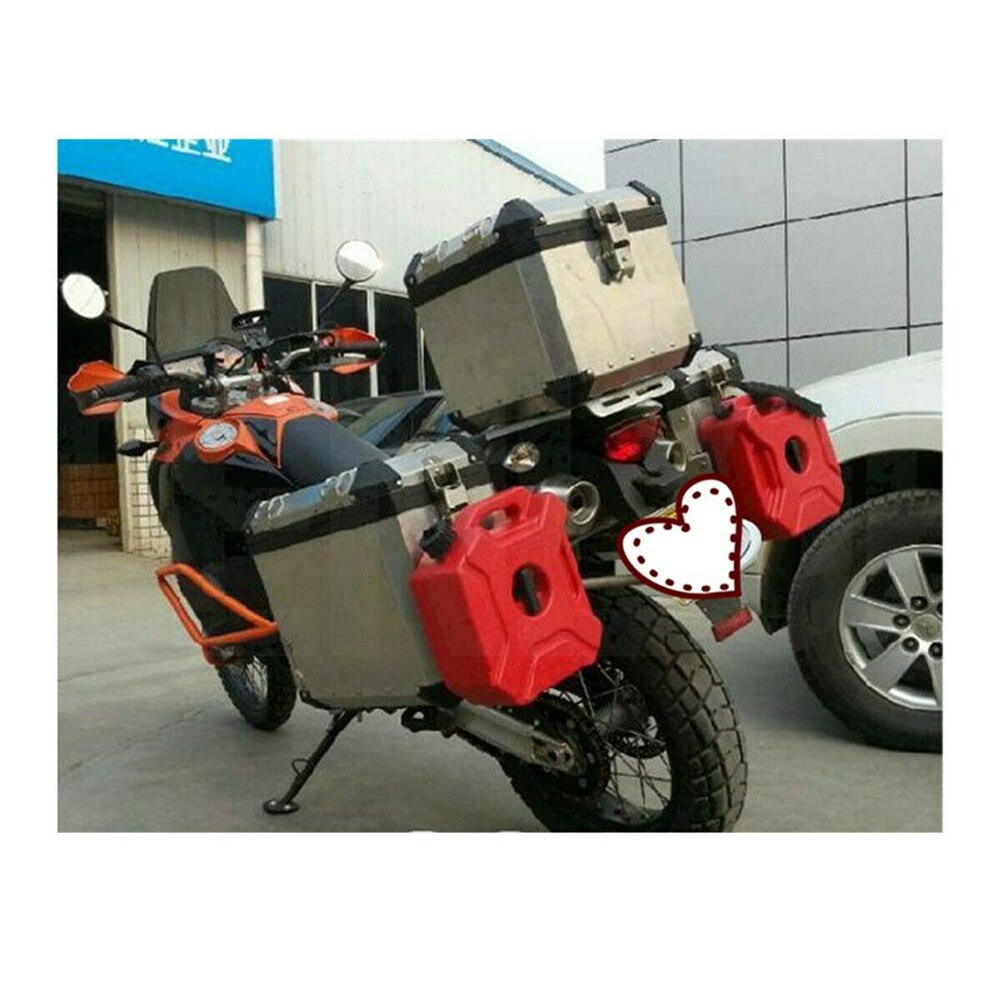 Portable 3L Fuel Tank Red Gas Cans Spare Petrol Plastic Tanks Mount Motorcycle Jerry Can Gasoline Oil Container Fuel-jugs Red