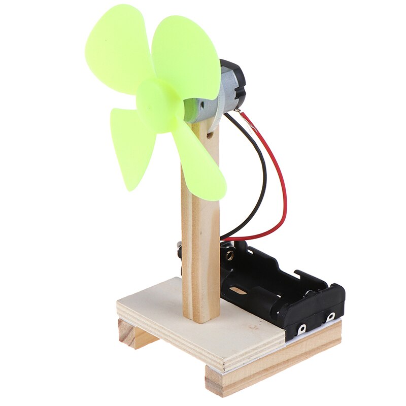 Diy elektrisk vifte modellsett barn vitenskap eksperiment leker skoleprosjekt barnehage montert stamme utdanning