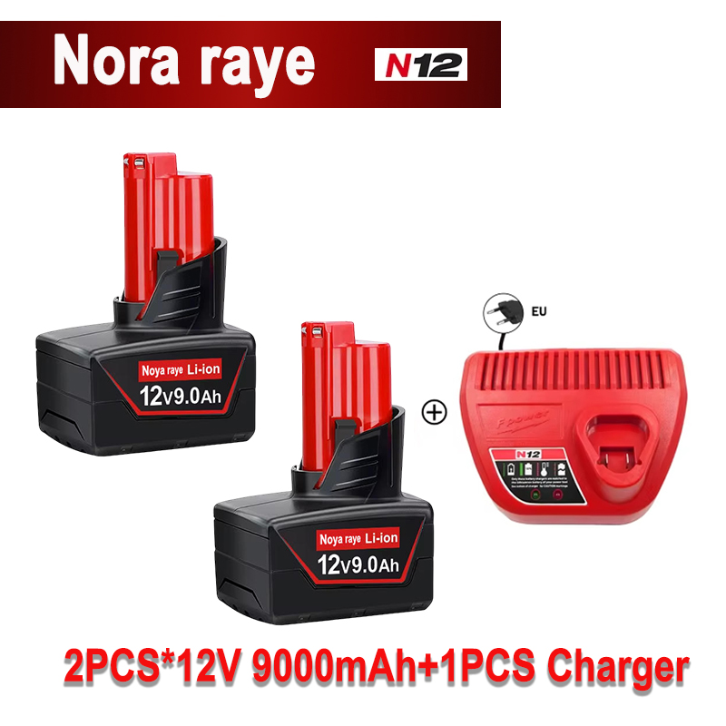Original For Milwaukee Batteries M18B5 XC Lithium Battery 18v 5.0/6.0 battery charger For Milwaukee M12 3.0/5.0/6.0/9.0Ah M18