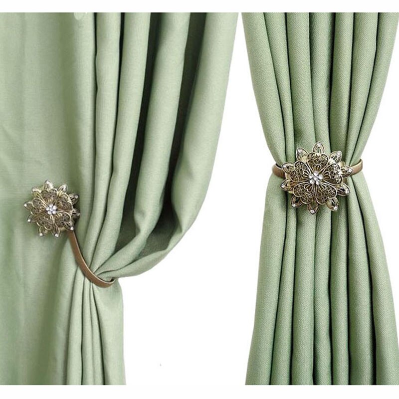 Hebilla magnética creativa para cortina, accesorio Decorativo Europeo para ventana, Correa magnética, gancho de pared, soporte para cortinas