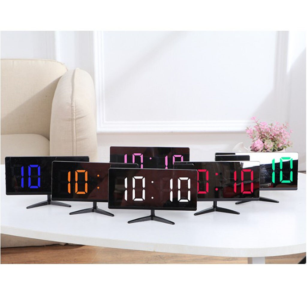 USB Electronic Clock Home Office Bedside/Tabletop Alarm Clock Large Digits