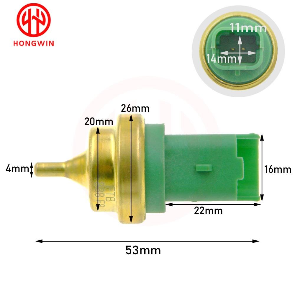 Nowy czujnik temperatury płynu chłodniczego 1338.F3 1338.F8 13627535068 96566364 9656636480 dla Peugeot 206 207 308 508 RCZ partnera 1.6L