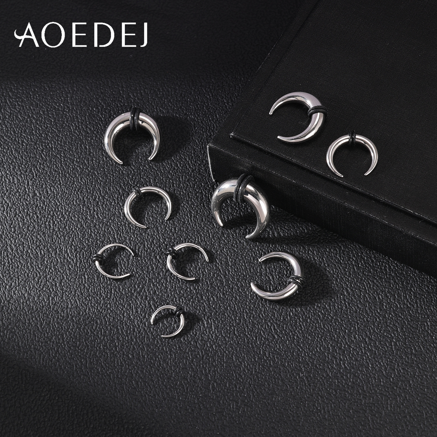 AOEDEJ 1Piece Stainless Steel Nose Ring 8-25mm Horseshoe Shape Septum Rings Colour Nose Studs Earring Punk Body Piercing Jewelry