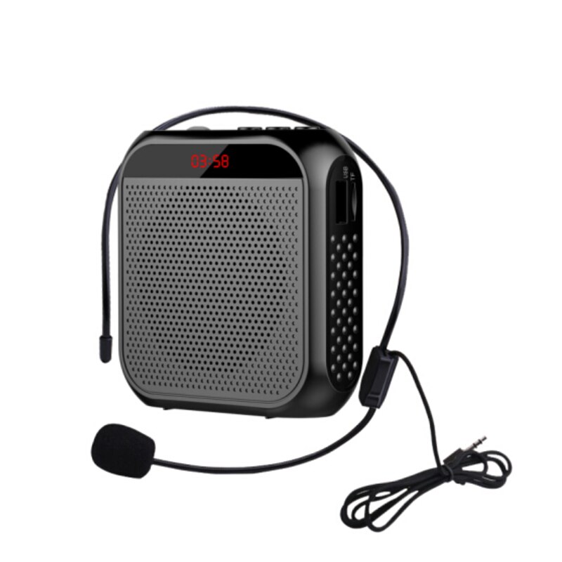 8W Voice Amplifier Portable Mini with Sound-Amplifying Music Playing Wired Microphone Headset for Classroom and Meetings