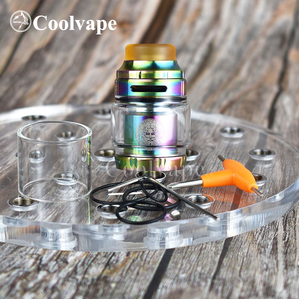 coolvape Zeus RTA Atomizer 3.5ml 4.5ml 510 thread vape tank with vaporizer rta rebuildable e cigatomizer vs Zeus X mesh RTA: B