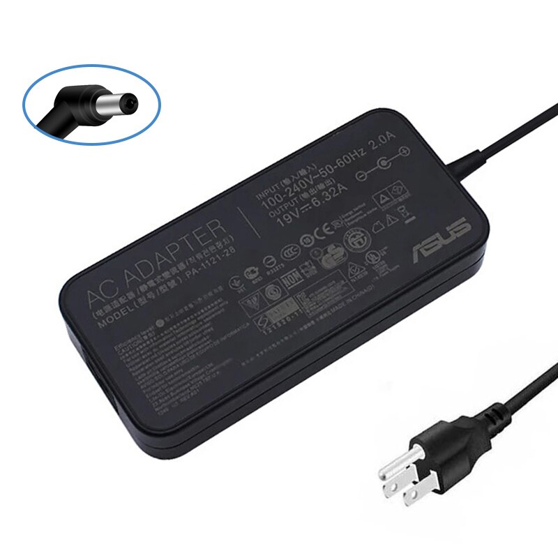 PA-1121-28 / PA-1121-04 / ADP120-RH D / ADP-120RH B 19V 6.32A 5.5x2.5mm Chargeur D&#39;ordinateur Portable Pour Asus A550J K550J N550 N550J N550JV