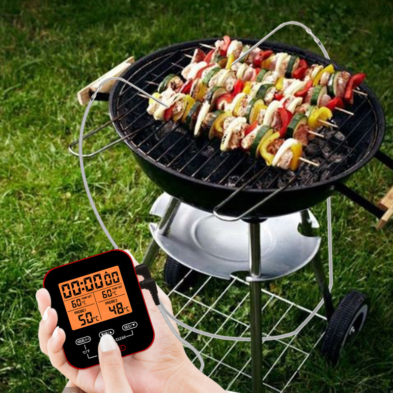 Wireless Meat Thermometer,Digital Remote Food Cooking Meat Thermometer for BBQ Grill Smoker Oven Kitchen