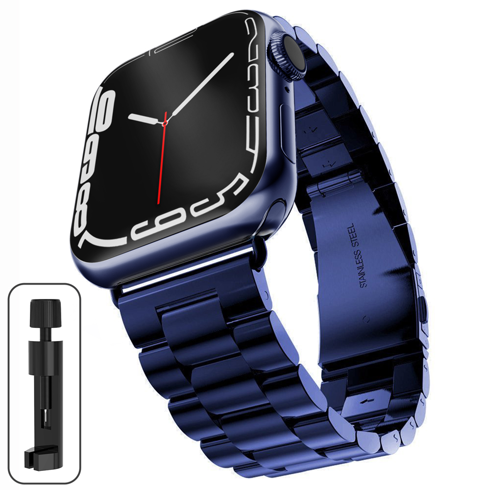 Metalen band voor Apple Watch Ultra 2 Band 49 mm roestvrijstalen armband voor iWatch 10 9 8 7 6 46 mm 42 mm 41 mm 45 mm 38 44 mm 40 mm