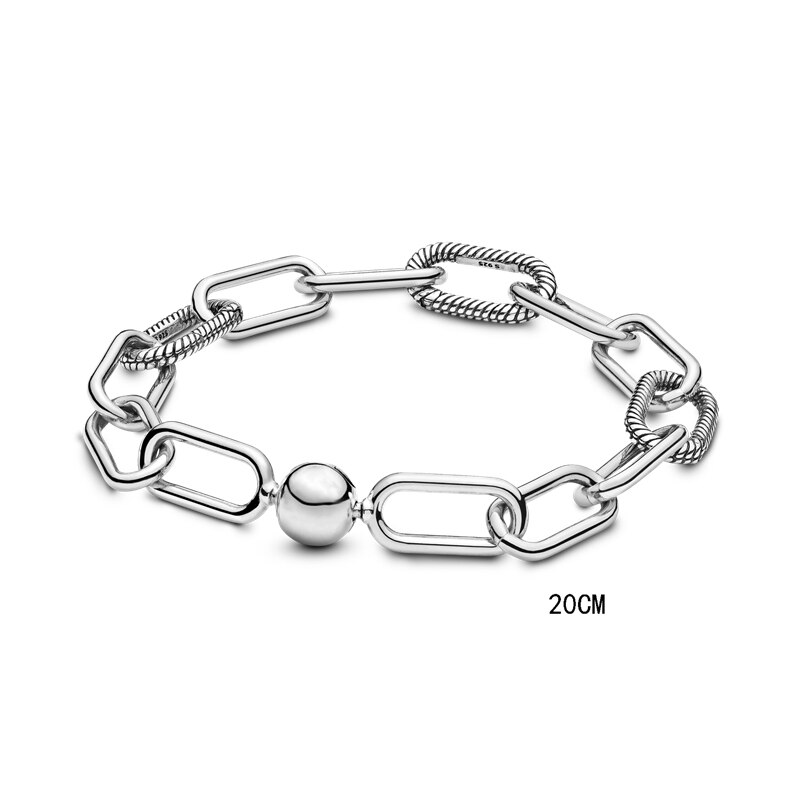 Colgante de flamenco para mujer, de Plata de Ley 925 Charm, colgante de estrella de mar del sol, apto para Pulsera Original de Pan Me, de joyería para mujer: 20CM