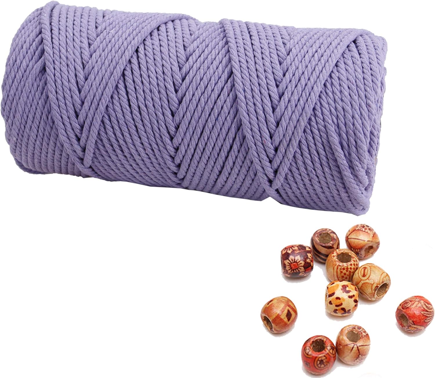 4 mm natuurlijk katoenen macrame touw macrame katoenen koord voor muuropknoping plantenhangers ambachten cadeauverpakking en bruiloftsdecoraties: Transparant