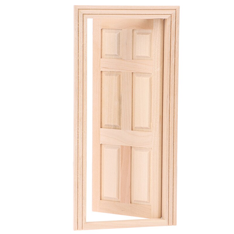 1Pcs 1:12 DIY Wooden Window Door Doll House Accessories Pretend Play Toy For Kids Doll House Furniture Simulation Miniatures: 18x8.5cm