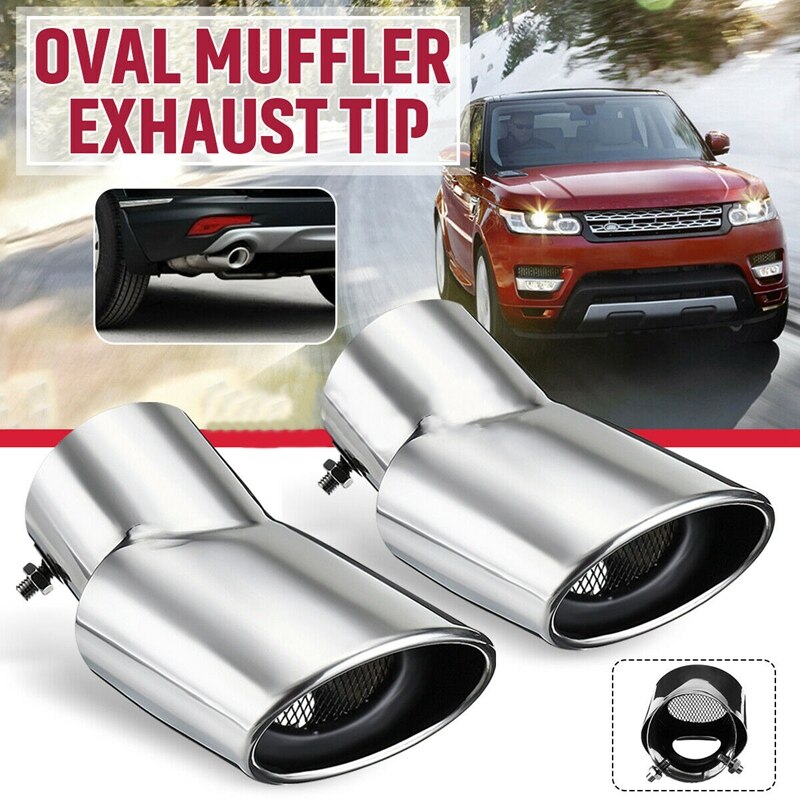 1 Pair Stainless Steel Exhaust Muffler Tail Pipe for Land Range Rover Sport 02-10