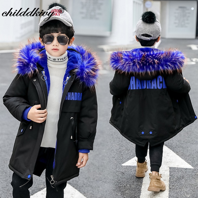 Children's Winter Jacket Girls Cotton-padded Jacket Baby boy clothes Kids Outerwear Baby girls Snowsuit Boy's cotton coat 3-10Y