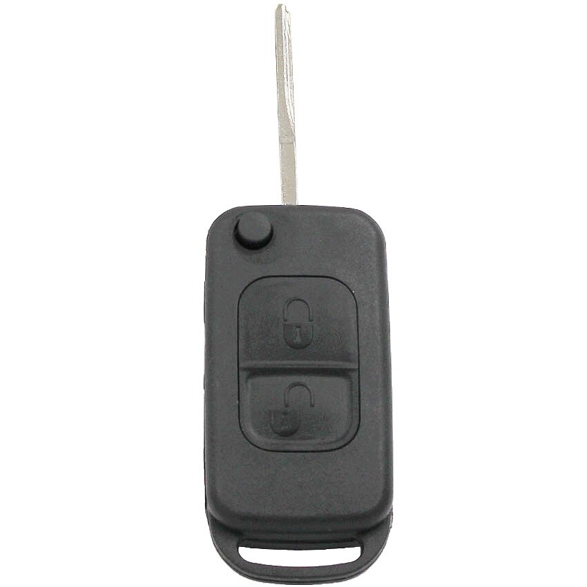 2 Buttons Remote Car Key Shell Case Blank Fob for Mercedes-Benz HU64 Blade HU39 Blade