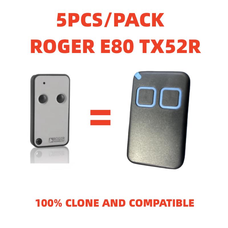 ROGER Remote H80 TX22 E80 TX54R TX52R M80 TX44R Remote Garage Door Opener Barrier Gate Control ROGER Remote Control 433.92Mhz: Yellow