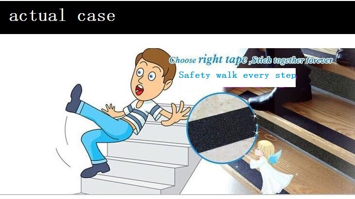 Nattfluorescerende sklisikker selvklebende pvc varseltape for trappegulv