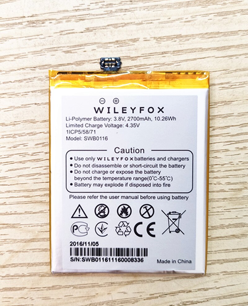 2700Mah Batterij Voor Wileyfox Swift 2 /2 Plus Mobiele Telefoon Batterij