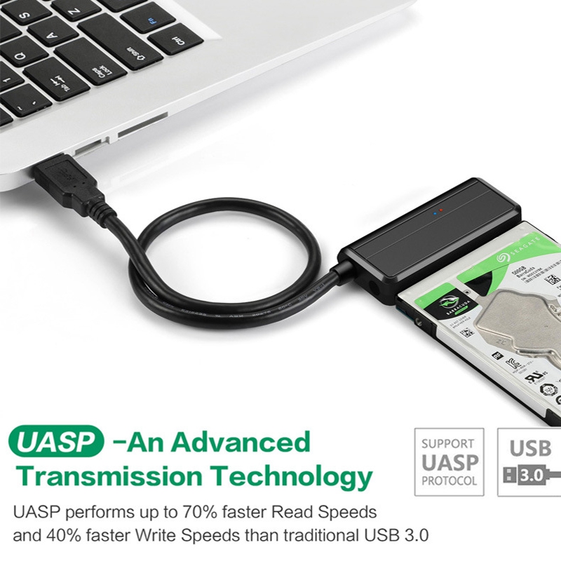 Usb 3.0 Naar Sata Harde Schijf Converter Ssd Adapter Kabel Konwertera Super Speed 22 Pin Eu Plug