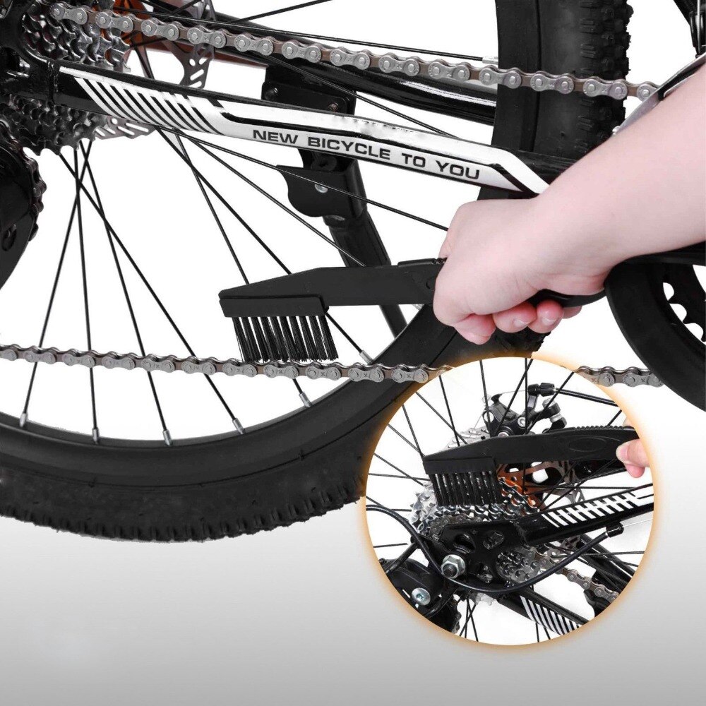 Portable Bicycle Chain Cleaner Cycling Cleaning Brushes MTB Road Bike Scrubber Quick Washing Kit Machine Set Maintenance Tools
