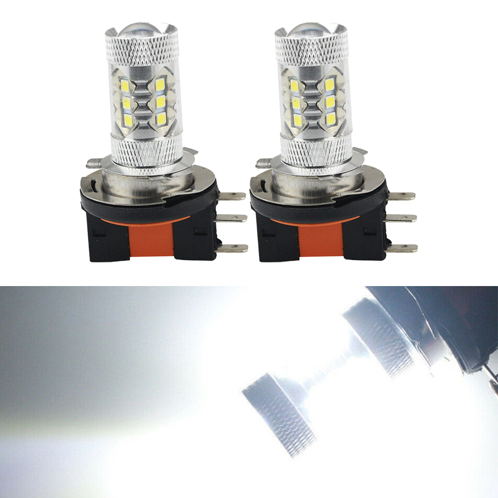 2 Stuks H15 Auto Led Koplamp Lamp Dc 12V-24V 80W 1100lm Voor Trx420 Trx500 6500K Wit Auto Lamp Mistlamp