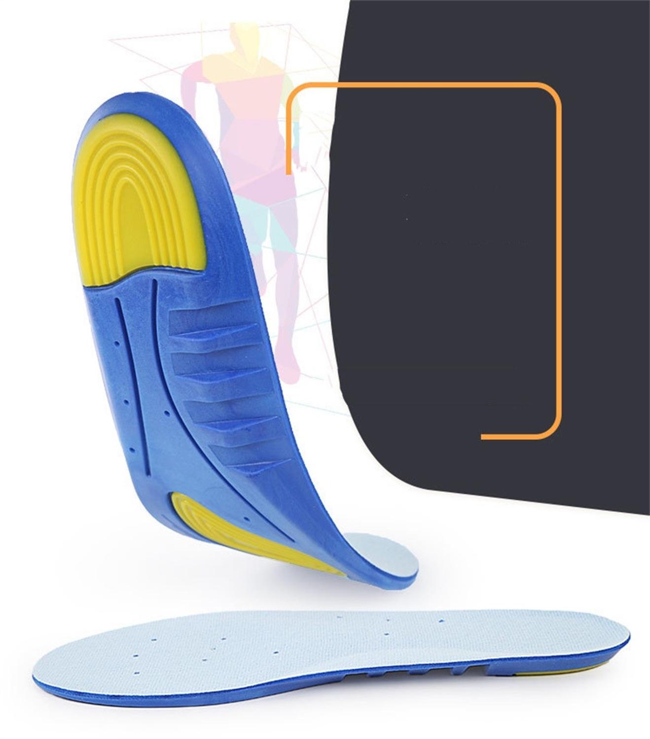 2x Work Boots Gel Insoles Shoe Inserts Orthotic Arch Support Pads Massaging Feet #3O29