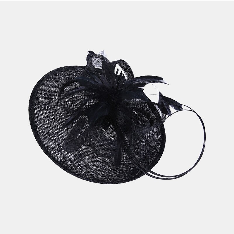 lace Fascinator hats fedora hat headwear woman hat fedora french hat for women headdress banquet wedding dress Hat clip