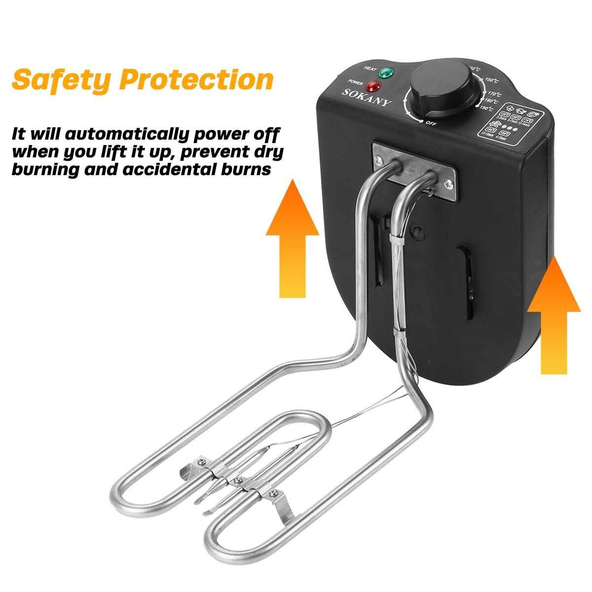 Heavy Duty Stainless Steel Electric Deep Fryer Commercial Home Kitchen Frying Chip Cooker Basket for Buffalo Wings 3L 2000W