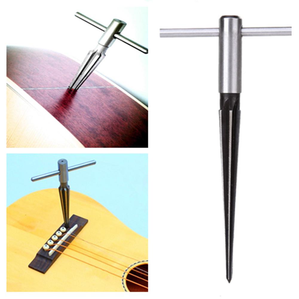 Guitar Bridge Pin Hole Reamer Tapered Woodworker Luthier Tools for 5-degree 6 Fluted Wood Drilling Tools Guitar Repair Tools